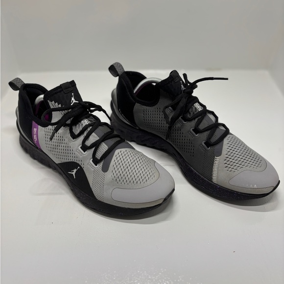 Nike Jordan React Havoc Sneakers Men’s 10.5 Gray Black Purple Athletic Shoes - Picture 3 of 14